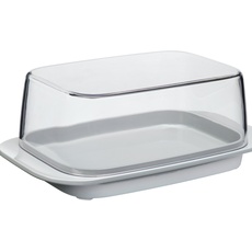 Mepal Butterdose - grey – für 250 g Butter – transparenter Deckel – passt genau in die Kühlschranktüre – spülmaschinenfest - Neue Version