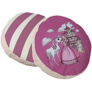 Mid.you Kinderkissen , Pink , Textil , Pferd , Füllung: Polyester , 40x40 cm , pflegeleicht , Heimtextilien, Wohntextilien, Kissen, Zierkissen