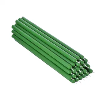 NKlaus 25x grüne Bienenwachs 21cm ruß Tafelkerzen Ritualkerze Tropfkerzen 36333