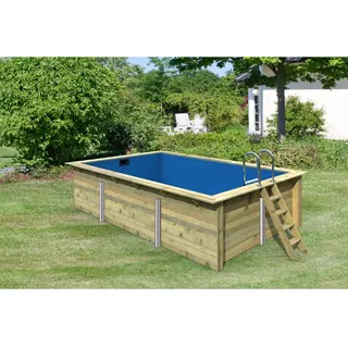 Karibu Rechteckpool 350 x 124 x 530 cm inkl. Poolleiter