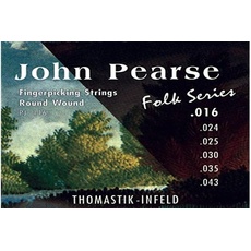 Thomastik 656691 Einzelsaite E1 0.016 Nylonband auf Seilkern PJ16 für Klassikgitarre John Pearse Folk Series Light Satz PJ16