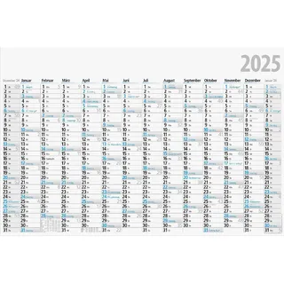 rido/idé Plakatkalender (2025), 1 Seite = 14 Monate