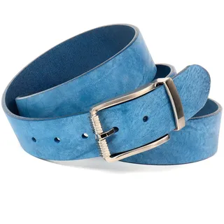 Anthoni Crown Damengürtel Leder blau 80