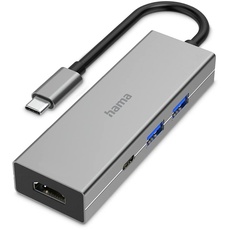 Bild USB-C Multiport-Adapter USB 3.2 Typ-C/HDMI 1.4 Adapter + 3-port Hub (200107)