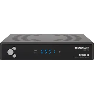 Megasat HD 601 V4 Satellit (0.06 GB, DVB-S2), TV Receiver, Schwarz