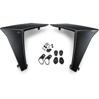 Puig 22080C Naked-Seitenflügel; fortschrittliche Aerodynamik; gefertigt aus widerstandsfähigem ABS; einfache Montage ohne Modifikation am Motorrad; TÜV- und ABE-Zulassung enthalten, Carbon-Optik
