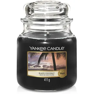 Yankee Candle Black Coconut mittelgroße Kerze 411 g