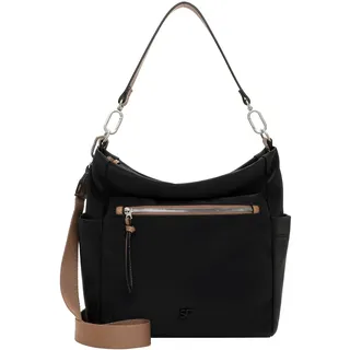 Beuteltasche SURI FREY "Beutel SFY Destiney", Damen, Gr. B/H/T: 32cm x 29cm x 10cm 0, schwarz (schwarz 100), Polyurethan, Taschen Beuteltasche