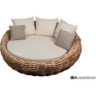 Apple Bee Cocoon Daybed 220 Aluminium /Bouclé Cream