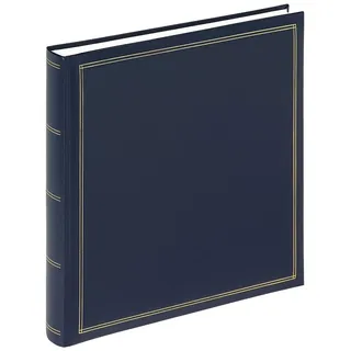 walther design Fotoalbum blau 34 x 33 cm Kunstleder mit Prägung, Monza FA-260-L