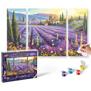 Schipper Malen nach Zahlen Meisterklasse Triptychon 1 St. mehrfarbig 50 x 80 cm