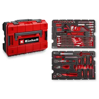 Einhell E-CASE Werkzeugkoffer bestückt 80-tlg. Kunststoff 44,4 x 32,9 x 13,1 cm