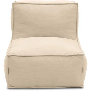 DOMO. collection Outdoor Sessel Wangerooge, Gartensessel wetterfest, Gartensofa, Gartenmöbel, Sitzsack, Outdoor-Sitz, Luftsack Garten, 75 x 115 x 73 cm (BxTxH), beige