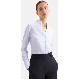 Seidensticker Klassische Bluse Gestreift Blau M
