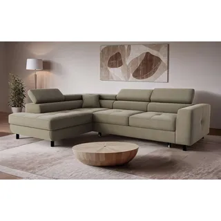 OTTO home Eckcouch Polyester 2-Sitzer Beige