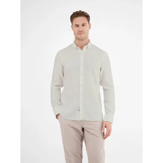 Lerros »LERROS Herrenhemd in Leinen-Baumwoll-Blend«, weiß,