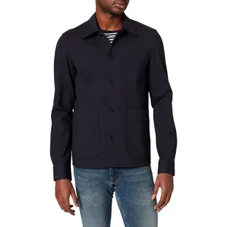 Seidensticker Herren Regular Fit Langarm Jersey Hemd, dunkelblau, M