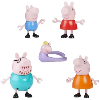 Hasbro Peppas fünfköpfige Familie Figurenset 18 cm