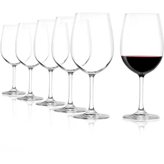 Stölzle Lausitz Bordeauxgläser Weinland 6er Set 660 ml – Elegante Weingläser ideal für Bordeaux – Rotweingläser aus Kristallglas für maximale Aromaentfaltung – Spülmaschinenfest & Made in Germany