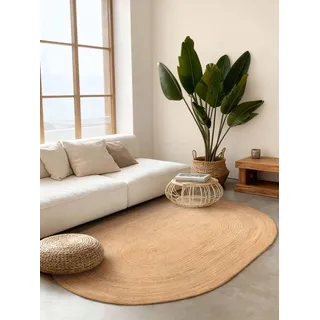 HANSE HOME Juteteppich Oval 160 x 230 cm Gold/Bronze