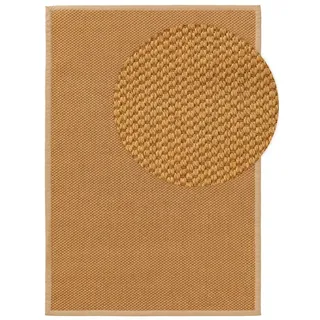 benuta Pure Sisalteppich Greta - Beige 140x200 cm - 100% Sisal - Rechteckig & im Style: Bordüre, Uni, Natural Living, Scandi Living - Pflegeleicht für Wohnzimmer Schlafzimmer
