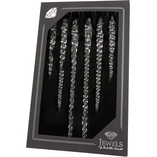 Krebs Glas Lauscha Christbaumschmuck »Eiszapfen Set, Klarglas« Christbaumschmuck aus Glas, mundgeblasen, handgefertigt, Eiszapfen, farblos