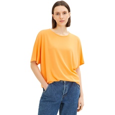 Bild von Damen 1035854 Basic T-Shirt mit Bindedetail, 29751 - Bright Mango Orange, XL