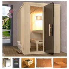 Bild Sauna »Classic«, 7,5 kW Bio-Kombiofen mit ext. Steuerung beige