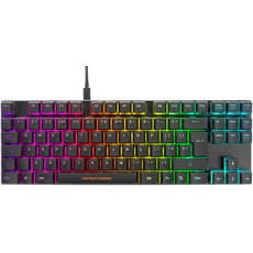 DELTACO Gaming DK420 TKL Mechanisches Gaming Tastatur - Outemu Red Switches & RGB Beleuchtung - UK Layout - Schwarz