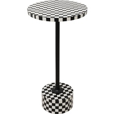 Bild Beistelltisch Domero Chess, Schwarz, Weiß -