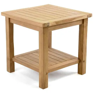 VCM Beistelltisch 50 x 50 x 50 cm Braun