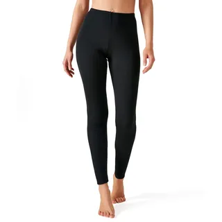 Damart Damen Lange Unterhose, dekoratives Thermolactyl-Material Unterwäsche, Schwarz, Large