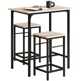 SoBuy Bartisch 80 x 88 x 50 cm Naturfarben