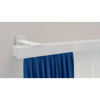 indeko Gardinenstange »Bern« 2 läufig-läufig Wunschmaßlänge Innenlauf Komplett-Set inkl. Gleitern und Montagematerial, weiß