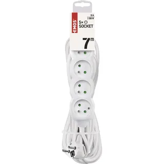 Emos 1902050700, 250 V, 10 A, 220-240 V, Weiß - Weiß