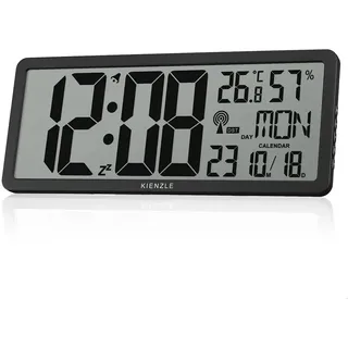 KIENZLE Digitale Wanduhr 0,0 cm  XXL schwarz