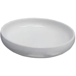 Novel Suppenteller , Weiß , Keramik , Uni , rund , 5 cm , Lfgb , handgemacht , Geschirr, Teller, Suppenteller