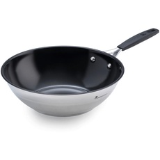 Masterpro WOK Schwarz, Silberfarben