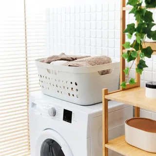 Rotho Wäschekorb Jona 39 l Weiß