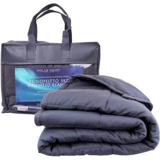 Polar Night Gewichtsdecke für Erwachsene 135 x 200 cm, 7kg - Weighted Blanket für tiefen Schlaf, Schwere Decke, Therapiedecke aus 100% Mikrofaser, Entspannungsdecke Oeko-TEX® 100 Standard Bettdecke