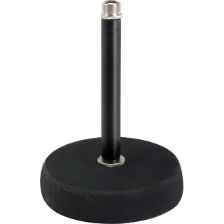Pronomic MST-10 BK Mikrofon Tischstativ Tischmikrofon Stativ Ständer (für 3/8" Gewinde, Gusseisener Fuß) schwarz