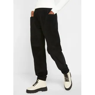 bonprix Cordhose Cord-Hose aus Baumwoll-Mix, schwarz