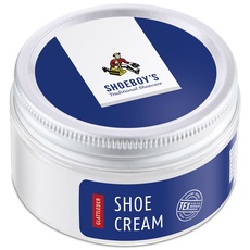 Shoeboy's Shoe Cream - pflegende Schuhcreme im Tiegel für hochwertige Glattleder, wollweiß, 1er Pack (1 x 50 ml)