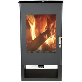 Verso Ina Stahl Schwarz/Abdeckplatte Glas