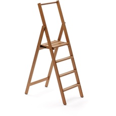 ARREDAMENTI ITALIA 4-Stufen Leiter Kimora, Holz - zusammenklappbar - 4 Stufen -Farbe: Kirsche Holz AR-It il Cuore del Legno“