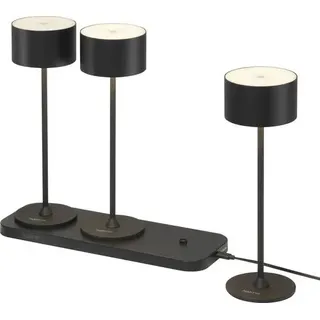 Sygonix 3er Set SY-6627262 LED-Tischlampe LED 5.5 W Schwarz