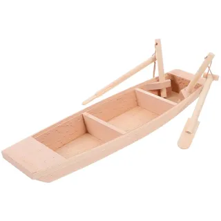 EXCEART DIY Holz Boot Modell Holz Segelboot Handwerk kleines Modell Angeln Boot Schiff Dekorieren 1 Stück