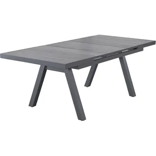 LC Garden Keramo Ausziehtisch Aluminium/Keramik Holzoptik Dunkelgrau