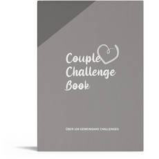 Couple Challenge® Buch für Paare - Fotoalbum mit über 100 Date Challenges – Erinnerungen festhalten im Couple Challenge Book, erlebe neue Abenteuer mit deinem Partner 30 x 21.5 x 1 cm Grau