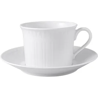 Villeroy & Boch Cappuccino Tasse mit Untertasse 0,35 l Weiß 2 St.